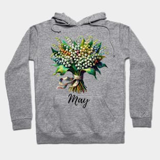 Lily of the Valley Flower Shirt, Vintage Watercolor Floral Tshirt, May Birth Month, Mothers Day Gift, Boho Garden Tee, Cottagecore TShirt Hoodie